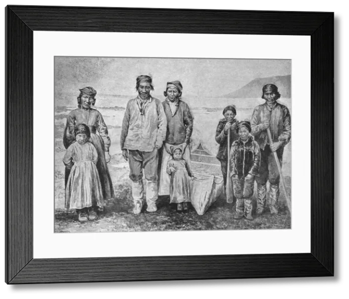 Framed Print : The Supposed New Tribe of Indians (Montagnais) in Labrador. 1891. Creator: Unknown Framed Print : The Supposed New Tribe of Indians (Montagnais) in Labrador. 1891. Creator: Unknown