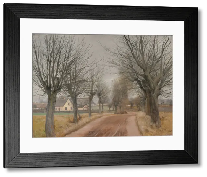 Framed Print : A Road near Vinderod, Zealand, 1898. Creator: Laurits Andersen Ring Framed Print : A Road near Vinderod, Zealand, 1898. Creator: Laurits Andersen Ring
