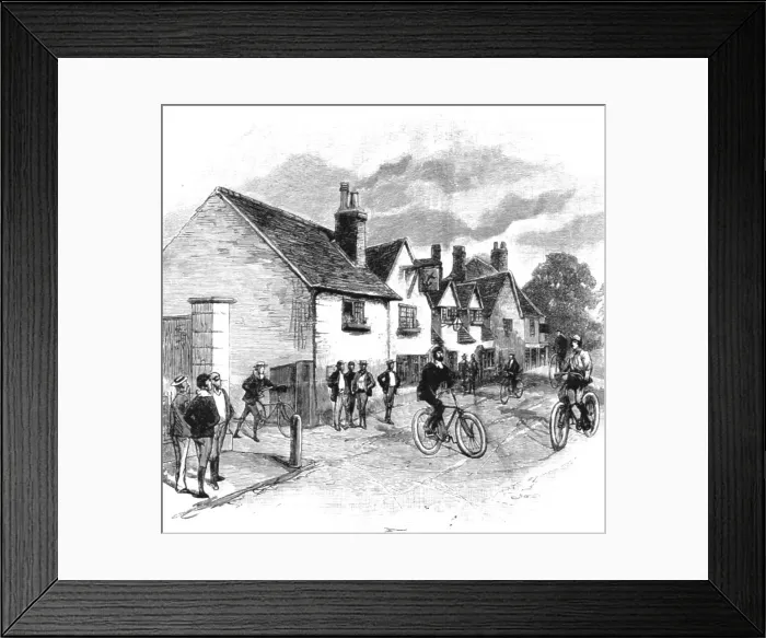Framed Print : The Cyclists Sunday Dinner at Ripley; The Anchor at Ripley--The Cyclists Inn, 1891. Creator: Charles Joseph Staniland. The Cyclists Sunday Dinner at Ripley; The Anchor at Ripley--The Cyclists Inn, 1891 Framed Print : The Cyclists Sunday Dinner at Ripley; The Anchor at Ripley--The Cyclists Inn, 1891. Creator: Charles Joseph Staniland. The Cyclists Sunday Dinner at Ripley; The Anchor at Ripley--The Cyclists Inn, 1891