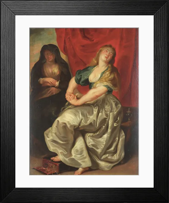 Framed Print : The Repentant Magdalene, 1727-1826. Creator: Unknown Framed Print : The Repentant Magdalene, 1727-1826. Creator: Unknown