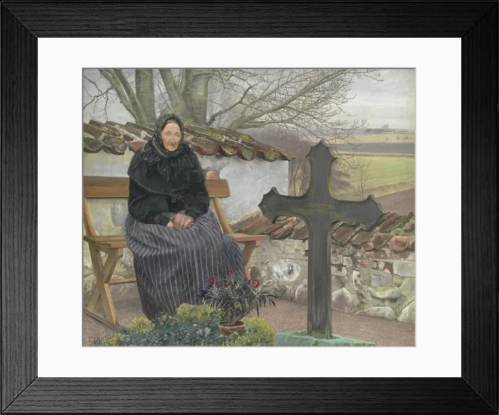 Framed Print : Churchyard at Flong, 1904. Creator: Laurits Andersen Ring Framed Print : Churchyard at Flong, 1904. Creator: Laurits Andersen Ring
