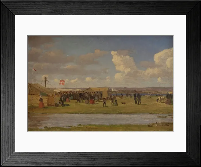 Framed Print : Fur market, 1860-1900. Creator: Hans Smidth Framed Print : Fur market, 1860-1900. Creator: Hans Smidth