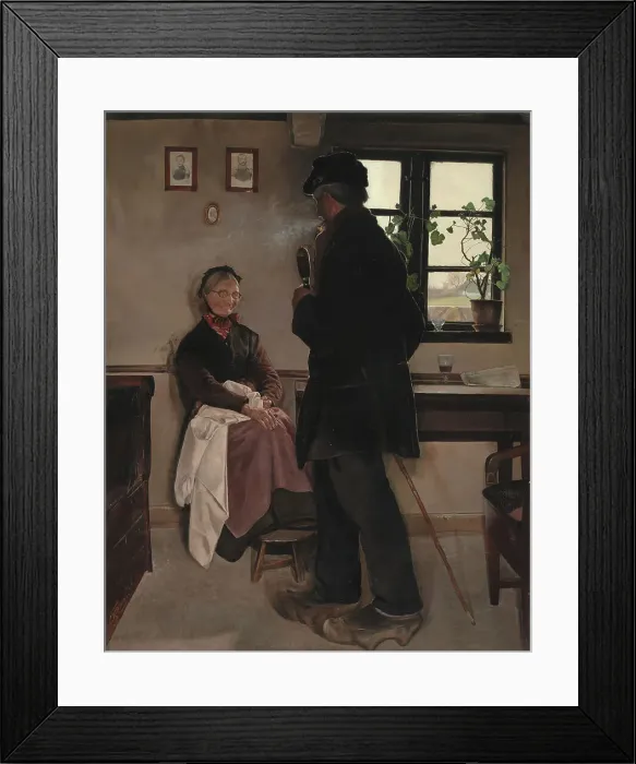 Framed Print : Small-Holders. Sealand, 1898. Creator: Laurits Andersen Ring Framed Print : Small-Holders. Sealand, 1898. Creator: Laurits Andersen Ring