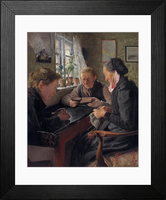 Framed Print : The Grandparents Sunday, 1898. Creator: Laurits Andersen Ring Framed Print : The Grandparents Sunday, 1898. Creator: Laurits Andersen Ring