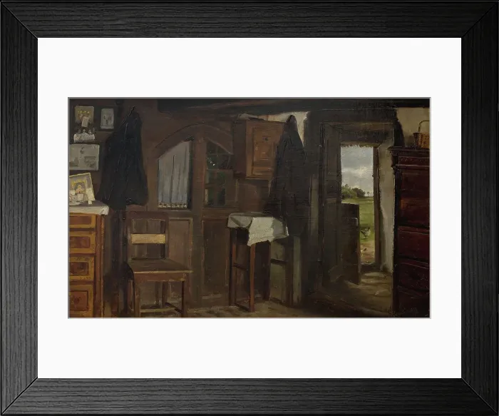 Framed Print : Interior from a farmhouse, 1903. Creator: Hans Smidth Framed Print : Interior from a farmhouse, 1903. Creator: Hans Smidth