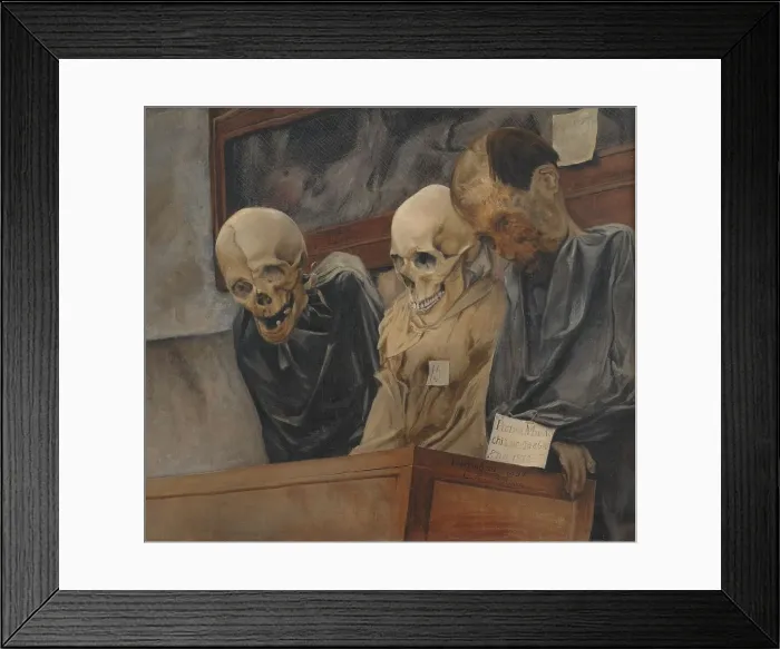 Framed Print : Three Skulls from Convento dei Cappucini at Palermo, 1894. Creator: Laurits Andersen Ring Framed Print : Three Skulls from Convento dei Cappucini at Palermo, 1894. Creator: Laurits Andersen Ring
