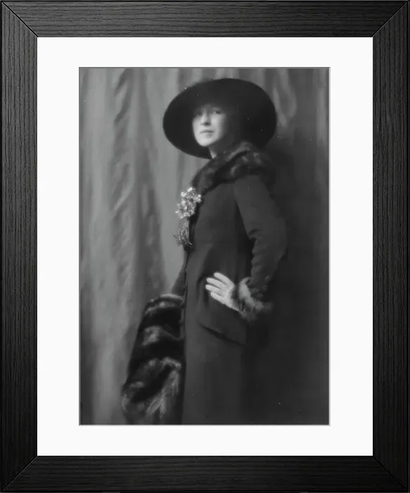 Framed Print : Osborn, Audrey, Miss, portrait photograph, 1913. Creator: Arnold Genthe Framed Print : Osborn, Audrey, Miss, portrait photograph, 1913. Creator: Arnold Genthe