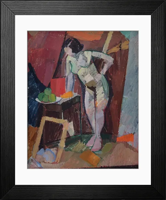 Framed Print : Standing Female Nude, 1923. Creator: Edvard Weie Framed Print : Standing Female Nude, 1923. Creator: Edvard Weie