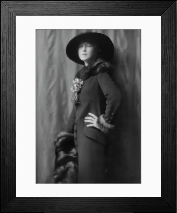 Framed Print : Osborn, Audrey, Miss, portrait photograph, 1913. Creator: Arnold Genthe Framed Print : Osborn, Audrey, Miss, portrait photograph, 1913. Creator: Arnold Genthe