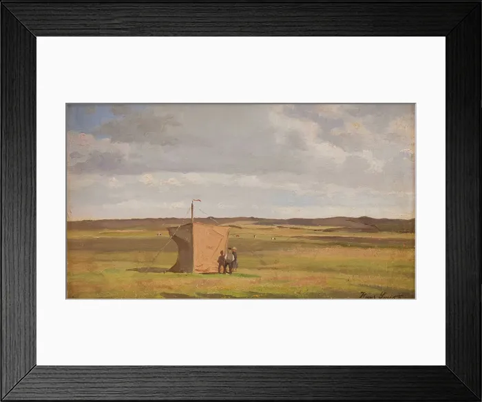 Framed Print : The Artist's Shelter on the Moors in Jutland, 1908-1911. Creator: Hans Smidth Framed Print : The Artist's Shelter on the Moors in Jutland, 1908-1911. Creator: Hans Smidth