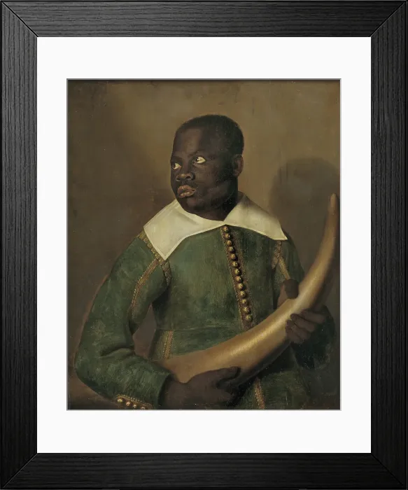 Framed Print : Pedro Sunda, a Servant of Dom Miguel de Castro, 1641-1645. Creator: Jasper Becx