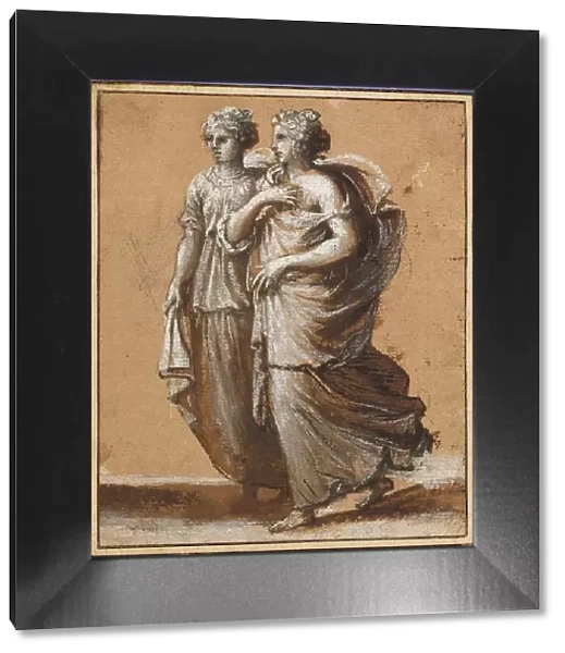 Two Women in Classical Dress, mid-1640s. Creator: Claude Lorrain