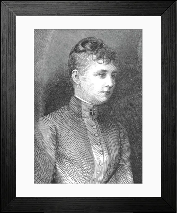 Framed Print : The Late Grand Duchess Paul, 1870- 1891. Creator: Unknown Framed Print : The Late Grand Duchess Paul, 1870- 1891. Creator: Unknown