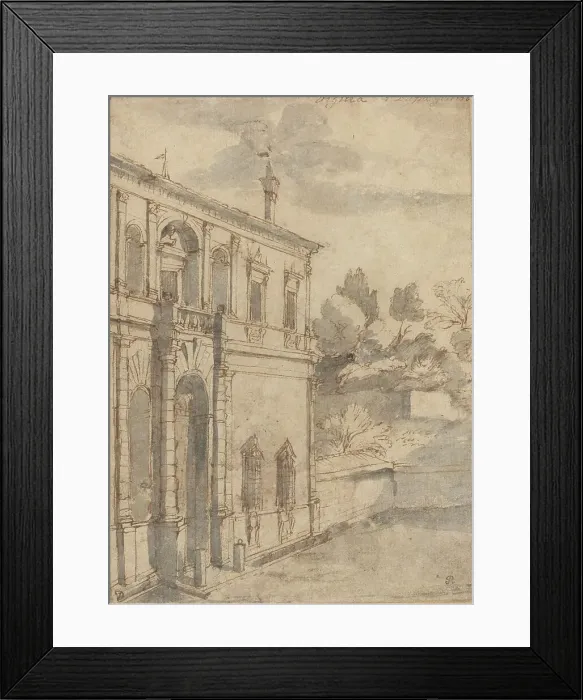 Framed Print : Villa di Papa Giulio, c. 1635. Creator: Claude Lorrain Framed Print : Villa di Papa Giulio, c. 1635. Creator: Claude Lorrain