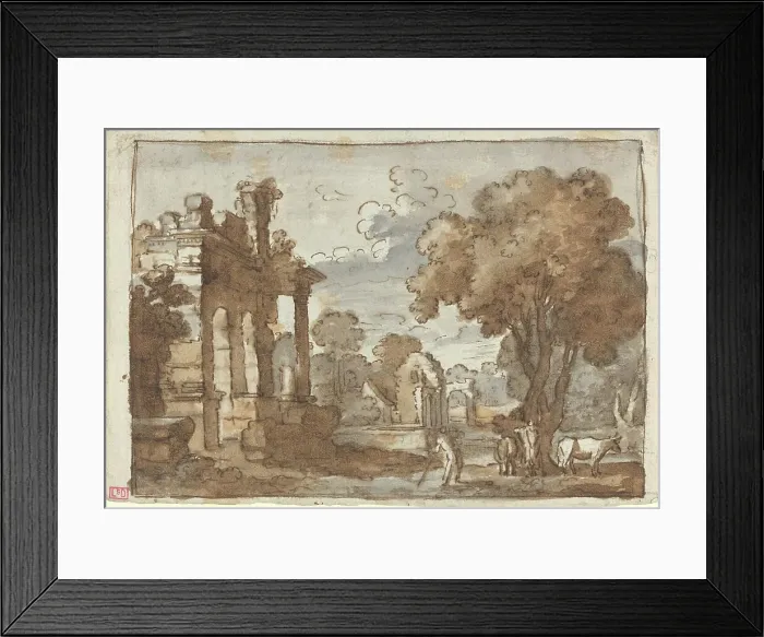 Framed Print : Landscape. Creator: Claude Lorrain Framed Print : Landscape. Creator: Claude Lorrain