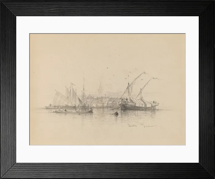 Framed Print : Seville, 1850. Creator: Samuel Colman Framed Print : Seville, 1850. Creator: Samuel Colman