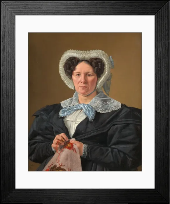 Framed Print : The Artist's Mother, Frederikke Eleonore Cathrine Rorbye, née Stockfleth, 1834. Creator: Martinus Rorbye Framed Print : The Artist's Mother, Frederikke Eleonore Cathrine Rorbye, née Stockfleth, 1834. Creator: Martinus Rorbye