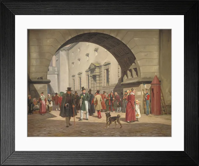 Framed Print : The Prison of Copenhagen, 1831. Creator: Martinus Rorbye Framed Print : The Prison of Copenhagen, 1831. Creator: Martinus Rorbye