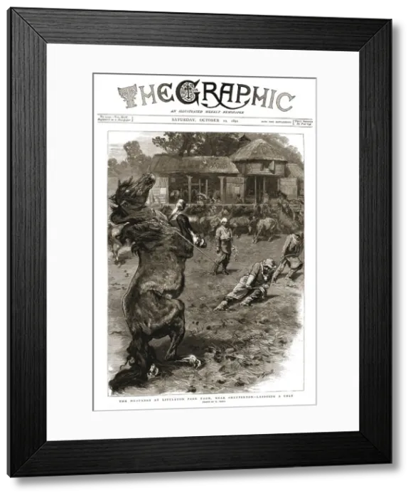 Framed Print : The Graphic, Front Cover Saturday, October 10, 1891, 1891. Creator: Unknown Framed Print : The Graphic, Front Cover Saturday, October 10, 1891, 1891. Creator: Unknown