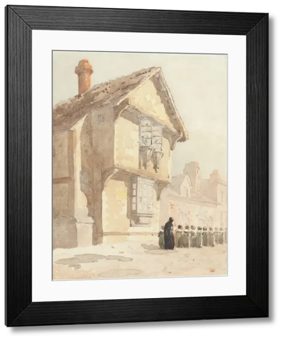Framed Print : The School Walk. Creators: David Cox, David Cox the elder Framed Print : The School Walk. Creators: David Cox, David Cox the elder