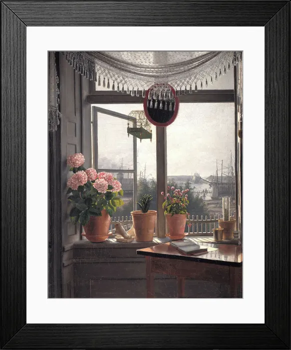 Framed Print : View from the Artist's Window, 1823-1827. Creator: Martinus Rorbye Framed Print : View from the Artist's Window, 1823-1827. Creator: Martinus Rorbye