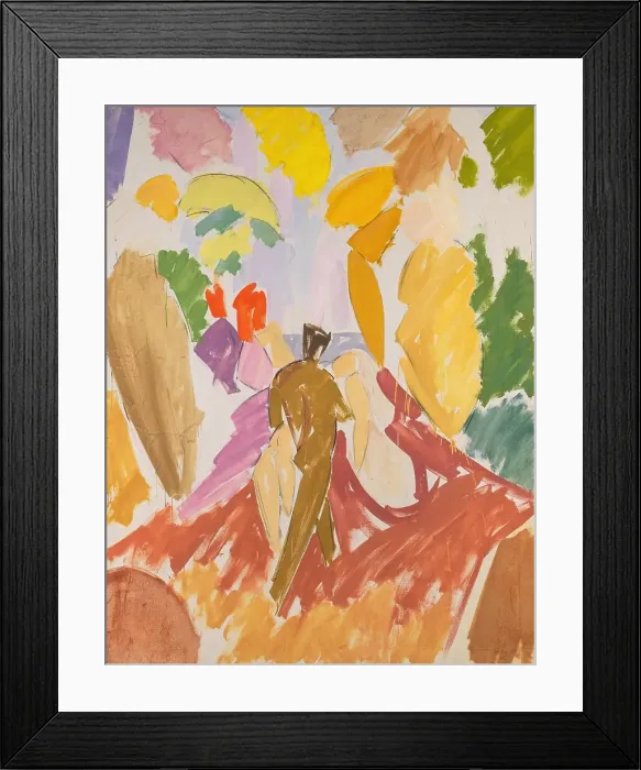 Framed Print : Faun and Nymph, 1940-1941. Creator: Edvard Weie Framed Print : Faun and Nymph, 1940-1941. Creator: Edvard Weie