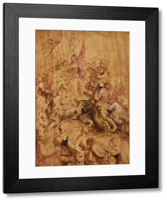 Framed Print : The Ascent to Calvary. The Bearing of the Cross, 1634. Creator: Peter Paul Rubens Framed Print : The Ascent to Calvary. The Bearing of the Cross, 1634. Creator: Peter Paul Rubens
