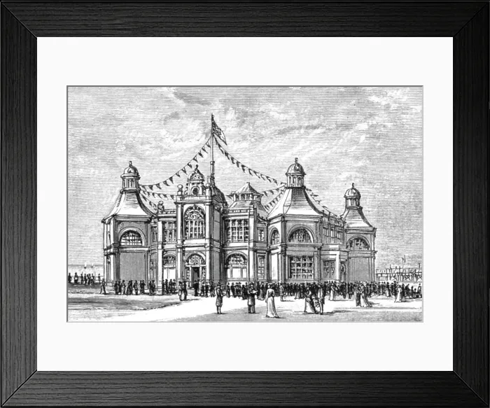 Framed Print : The Church Congress at Ryhl, North Wales and Views in the Neighbourhood; The New Pier... 1891. Creator: Unknown Framed Print : The Church Congress at Ryhl, North Wales and Views in the Neighbourhood; The New Pier... 1891. Creator: Unknown