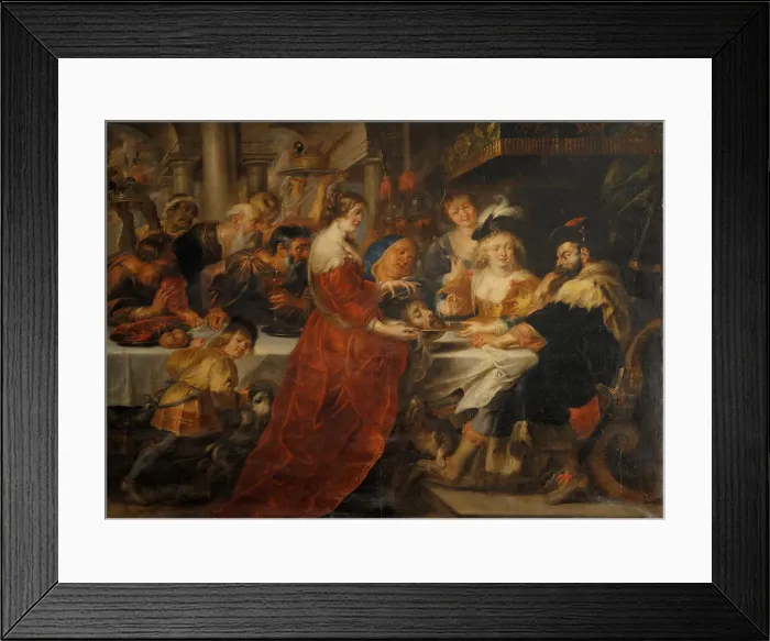 Framed Print : The Feast of Herod. Salome Bringing the Head of St John the Baptist on a Charger, 1600-1699. Creator: Peter Paul Rubens Framed Print : The Feast of Herod. Salome Bringing the Head of St John the Baptist on a Charger, 1600-1699. Creator: Peter Paul Rubens
