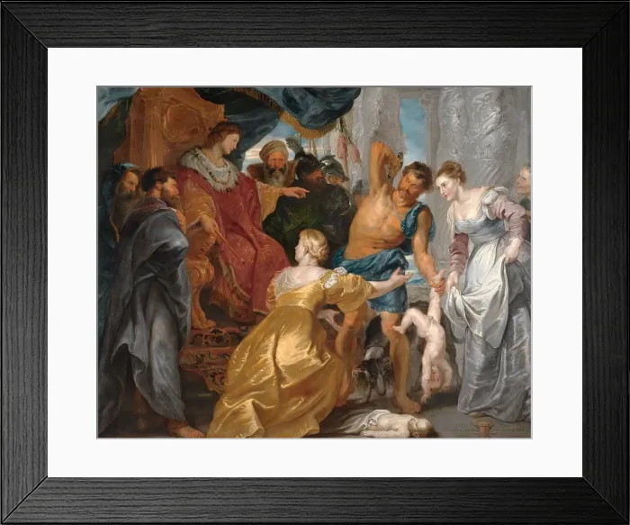 Framed Print : The Judgement of Solomon, 1615-1618. Creator: Peter Paul Rubens Framed Print : The Judgement of Solomon, 1615-1618. Creator: Peter Paul Rubens