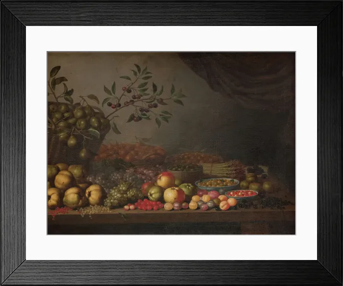 Framed Print : Fruit Basket, 1632-1636. Creator: Floris van Schooten Framed Print : Fruit Basket, 1632-1636. Creator: Floris van Schooten