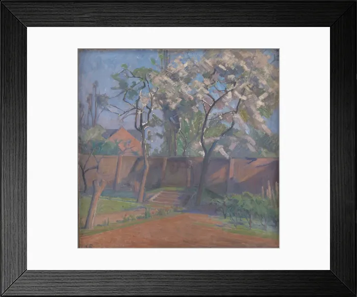 Framed Print : Forår i haven, 1934. Creator: Karl Schou