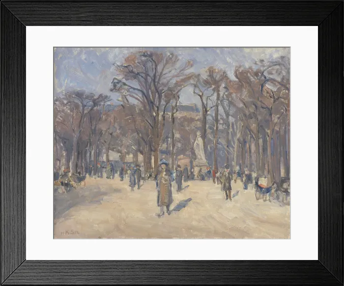 Framed Print : March Day in Le Jardin du Luxembourg, Paris, 1922. Creator: Karl Schou Framed Print : March Day in Le Jardin du Luxembourg, Paris, 1922. Creator: Karl Schou