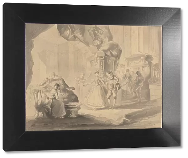 Dance in a Palace, c. 1770 / 1775. Creator: Luis Paret y Alcazar