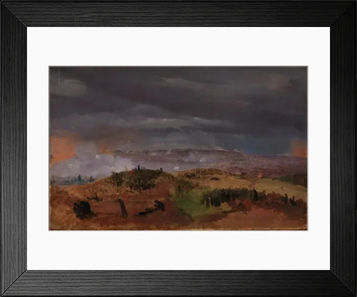 Framed Print : The Battle of Isted 25 July 1850. Study, 1850. Creator: Jorgen Sonne Framed Print : The Battle of Isted 25 July 1850. Study, 1850. Creator: Jorgen Sonne
