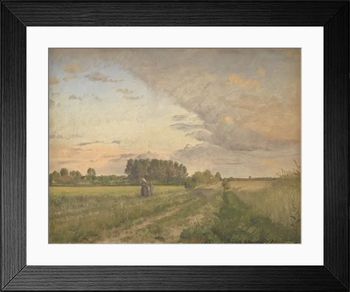 Framed Print : Summer landscape, 1877. Creator: Joakim Skovgaard