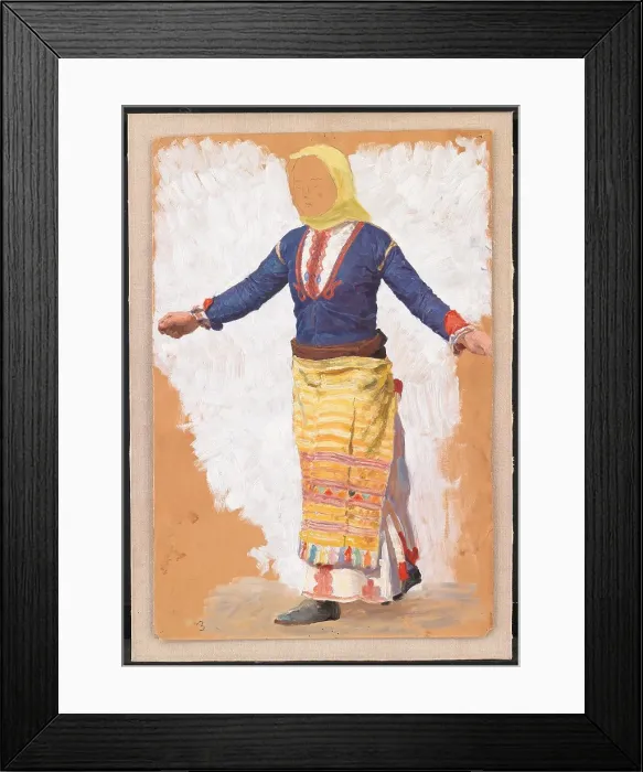 Framed Print : Dancing woman, Megara, 1910. Creator: Niels Skovgaard Framed Print : Dancing woman, Megara, 1910. Creator: Niels Skovgaard