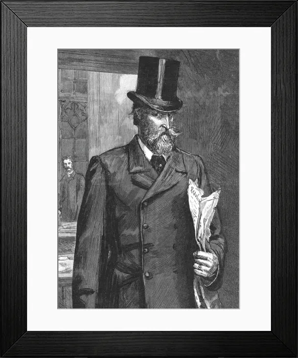 Framed Print : The Late Charles Stewart Parnell, M.P. 1846-1891. 1891. Creator: Sydney Prior Hall Framed Print : The Late Charles Stewart Parnell, M.P. 1846-1891. 1891. Creator: Sydney Prior Hall