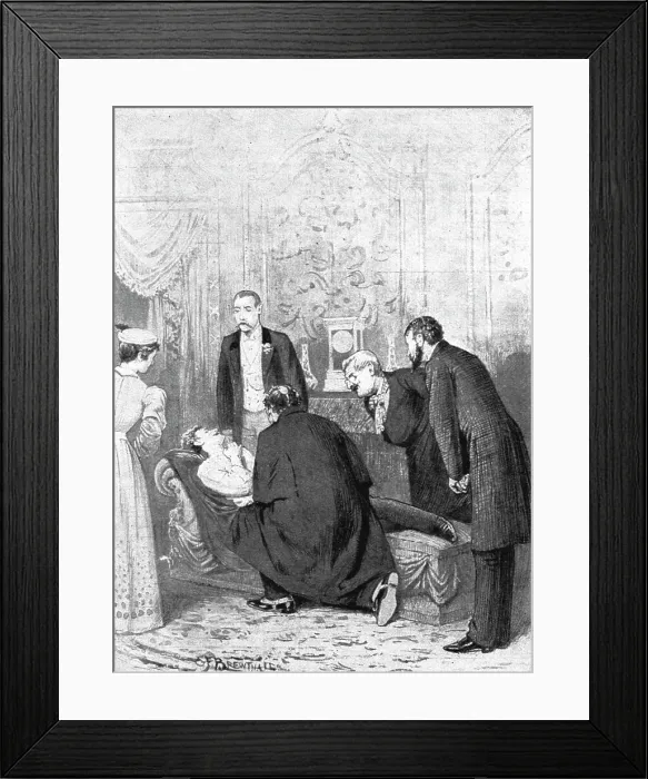 Framed Print : Scenes now being acted in the London Theatres; The American at the Opera Comique Theatre, 1891. Creator: Edward Frederick Brewtnall. Scenes now being acted in the London Theatres; The American at the Opera Comique Theatre, 1891 Framed Print : Scenes now being acted in the London Theatres; The American at the Opera Comique Theatre, 1891. Creator: Edward Frederick Brewtnall. Scenes now being acted in the London Theatres; The American at the Opera Comique Theatre, 1891