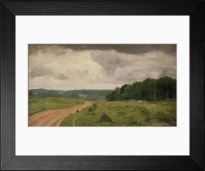 Framed Print : Landscape at Kongens Moller, Sealand. Afternoon Light;View from the Region around Kongens Moller. Af Creator: Peter Christian Thamsen Skovgaard Framed Print : Landscape at Kongens Moller, Sealand. Afternoon Light;View from the Region around Kongens Moller. Af Creator: Peter Christian Thamsen Skovgaard