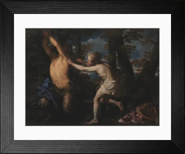 Framed Print : Apollo Flaying Marsyas, 1651-1706. Creator: Girolamo Troppa Framed Print : Apollo Flaying Marsyas, 1651-1706. Creator: Girolamo Troppa