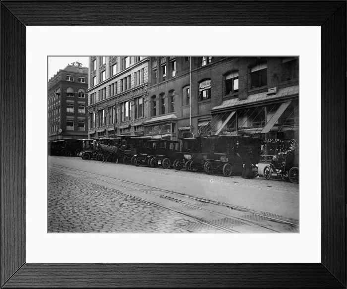 Framed Print : Woodward & Lothrop's Department Store, Washington, D.C. - Trucks, 1912. Creator: Unknown. Woodward & Lothrop's Department Store, Washington, D.C. - Trucks, 1912. Creator: Unknown Framed Print : Woodward & Lothrop's Department Store, Washington, D.C. - Trucks, 1912. Creator: Unknown. Woodward & Lothrop's Department Store, Washington, D.C. - Trucks, 1912. Creator: Unknown