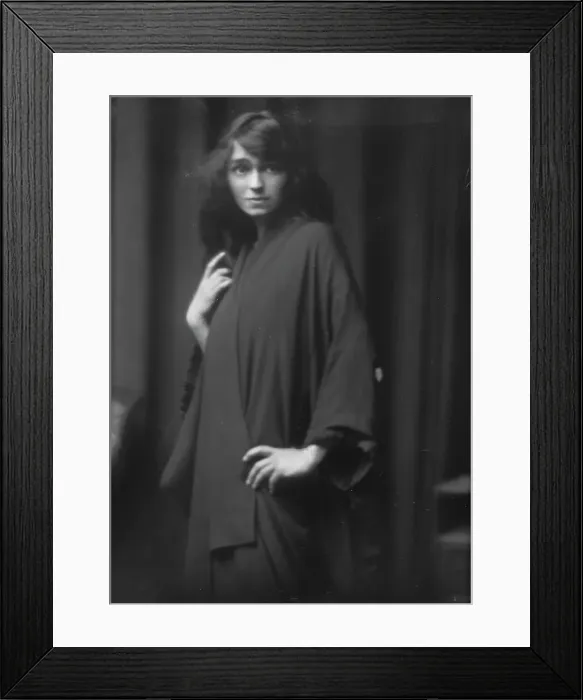 Framed Print : Pierce, Marion, Miss, portrait photograph, 1913. Creator: Arnold Genthe Framed Print : Pierce, Marion, Miss, portrait photograph, 1913. Creator: Arnold Genthe