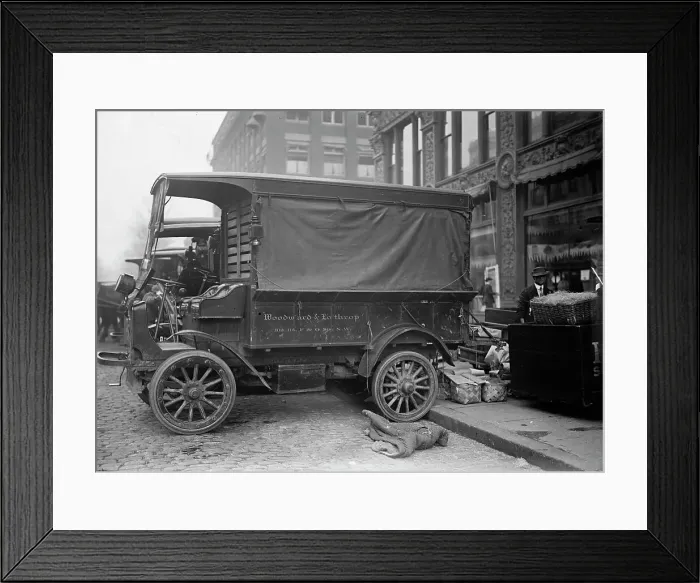 Framed Print : Woodward & Lothrop's Department Store, Washington, D.C. Trucks, 1912. Creator: Unknown. Woodward & Lothrop's Department Store, Washington, D.C. Trucks, 1912. Creator: Unknown Framed Print : Woodward & Lothrop's Department Store, Washington, D.C. Trucks, 1912. Creator: Unknown. Woodward & Lothrop's Department Store, Washington, D.C. Trucks, 1912. Creator: Unknown