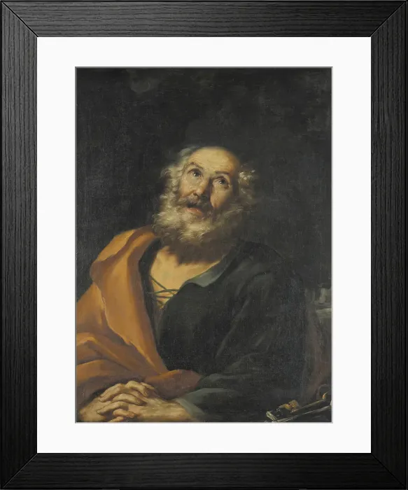Framed Print : Saint Peter Penitent, 1665-1668. Creator: Girolamo Troppa Framed Print : Saint Peter Penitent, 1665-1668. Creator: Girolamo Troppa