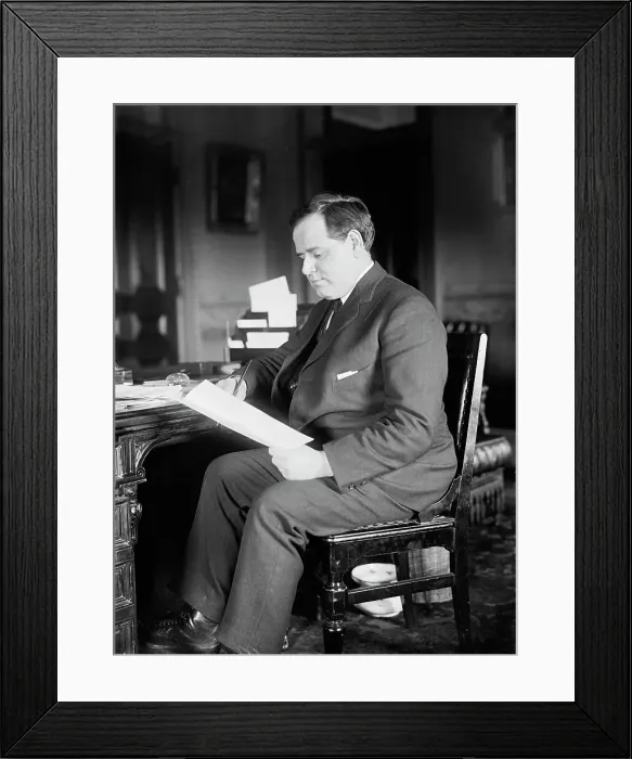 Framed Print : Manton M. Wyvell, Private Secretary To Sec. Bryan, State Department, 1913. Creator: Unknown Framed Print : Manton M. Wyvell, Private Secretary To Sec. Bryan, State Department, 1913. Creator: Unknown
