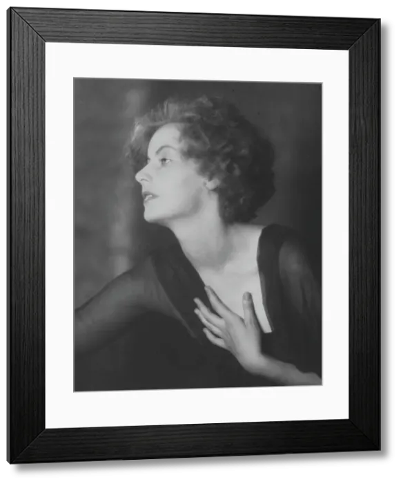Framed Print : Portrait photograph of Greta Garbo, 1925 July. Creator: Arnold Genthe Framed Print : Portrait photograph of Greta Garbo, 1925 July. Creator: Arnold Genthe