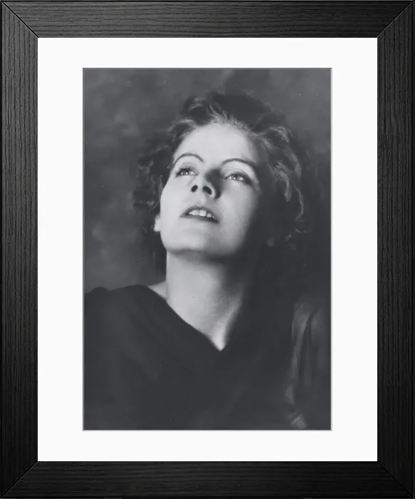 Framed Print : Portrait photograph of Greta Garbo, 1925 July. Creator: Arnold Genthe Framed Print : Portrait photograph of Greta Garbo, 1925 July. Creator: Arnold Genthe