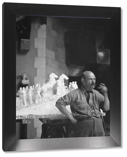 Borglum, Gutzon, Mr. portrait photograph, between 1915 and 1917. Creator: Arnold Genthe