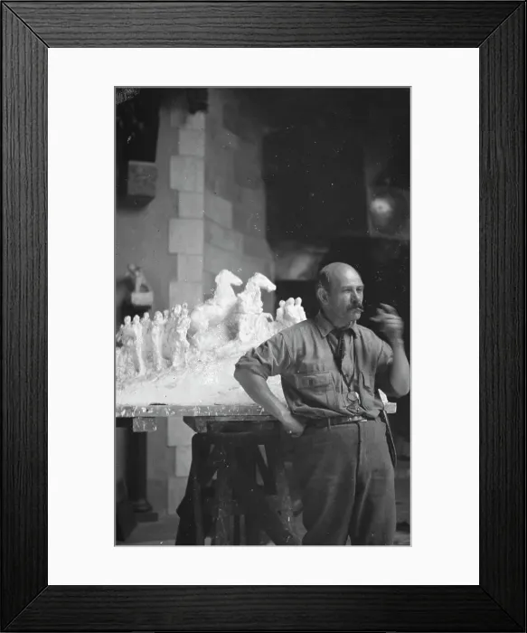 Framed Print : Borglum, Gutzon, Mr. portrait photograph, between 1915 and 1917. Creator: Arnold Genthe Framed Print : Borglum, Gutzon, Mr. portrait photograph, between 1915 and 1917. Creator: Arnold Genthe